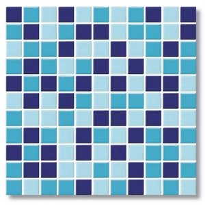 25*25mm ceramic glazed swimming pool mosaic tile