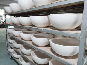 wash basin production step