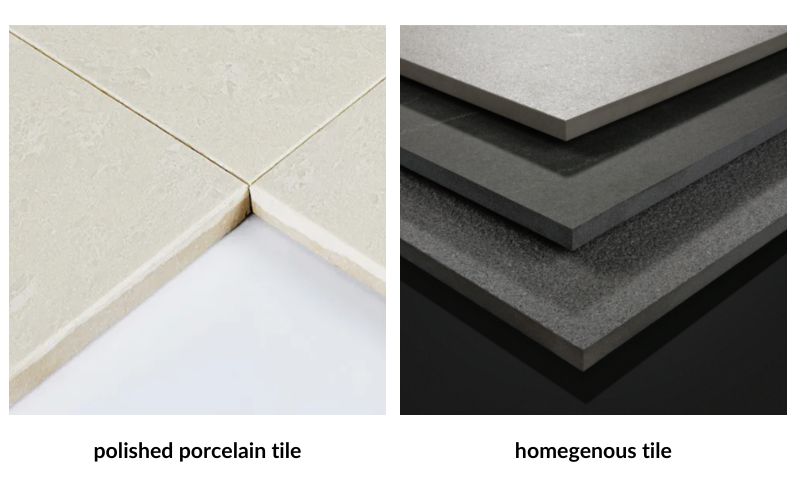 types of unglazed tile