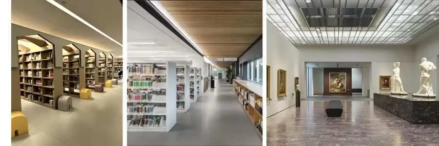 libary and museum floor tiles