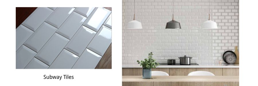 white subway tiles