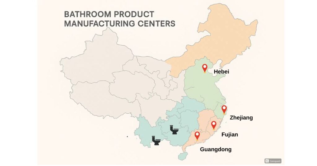 bathroom fixture production center in china