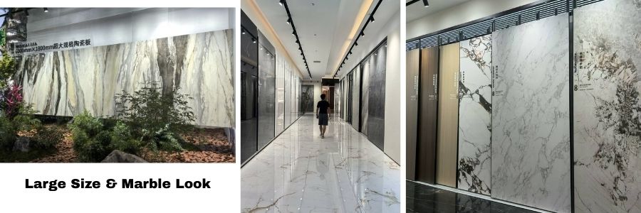 tile trending-large size & marble look