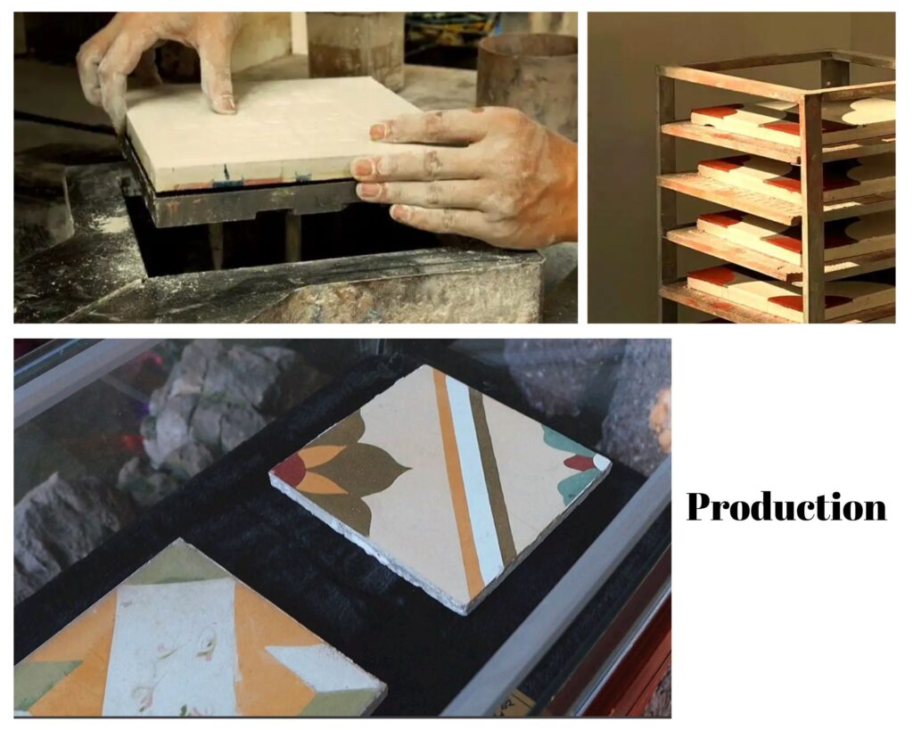 handmade tile production