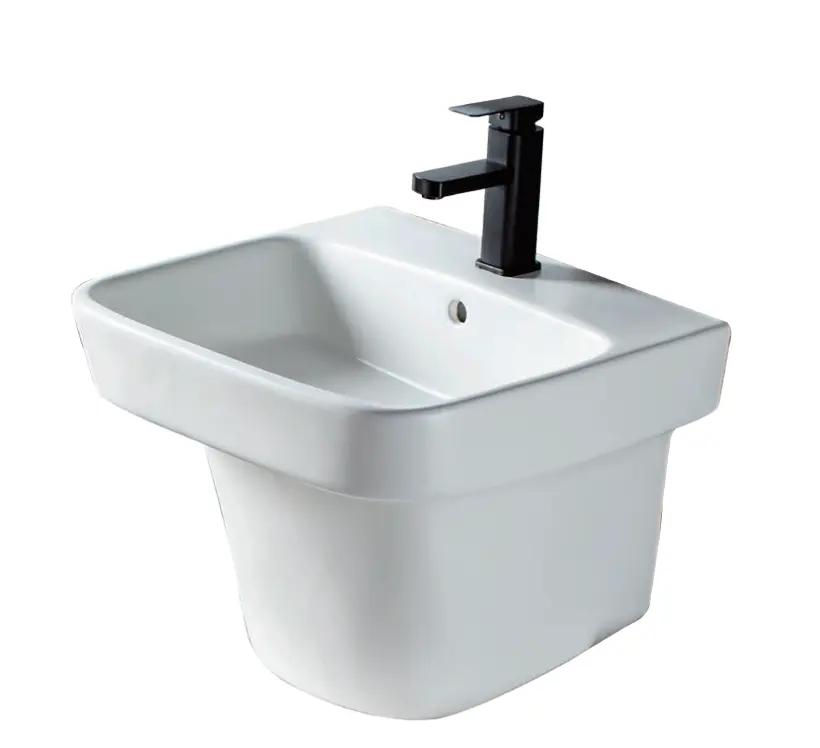white wall hung basin