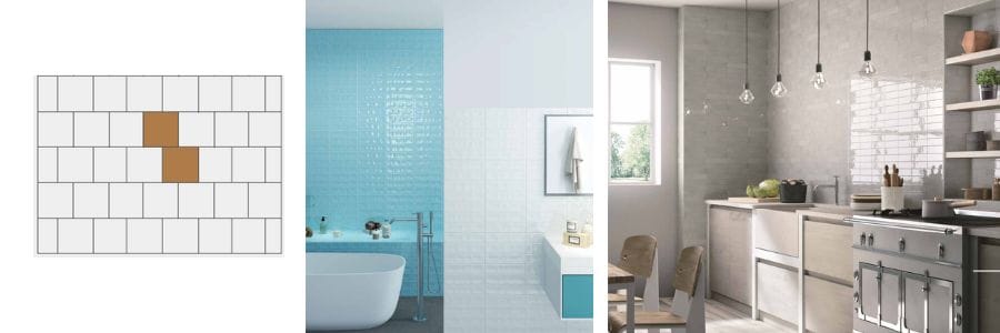 horizontal brick pattern