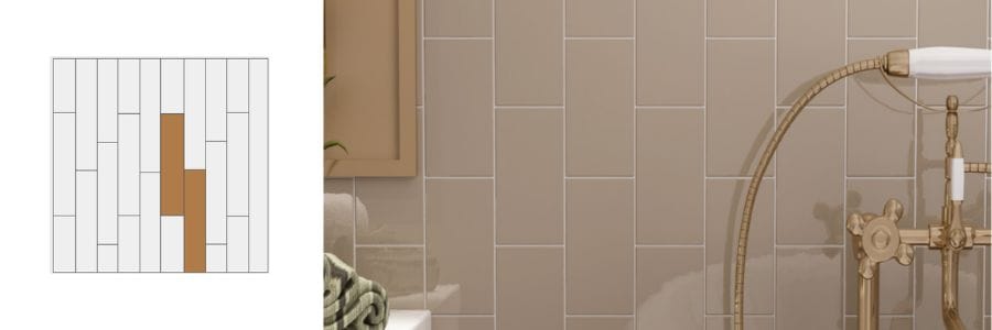 vertical stack bond tile pattern