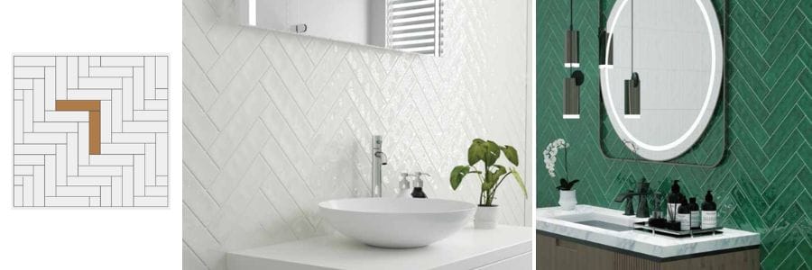 herringbone tile pattern