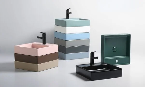 ceramic matt color basin