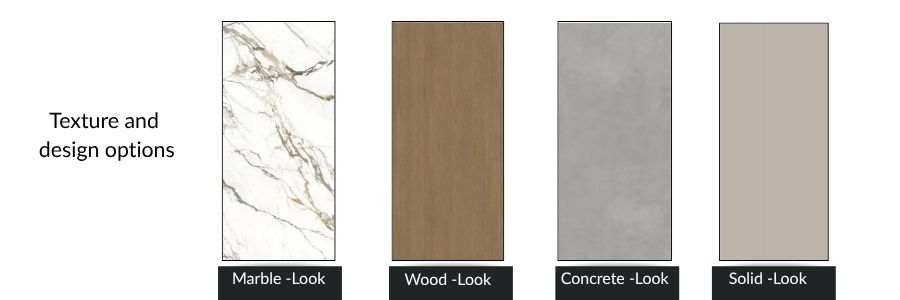 4 types design sintered stone